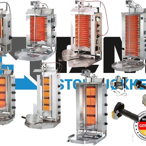 Potis Kebabmaskiner Elektrisk/Gass fra EM Storkjøkken AS
