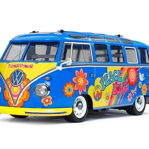 Tamiya 1/10 RC VW Type 2 (T1) Flower Power Painted Body (M-05)