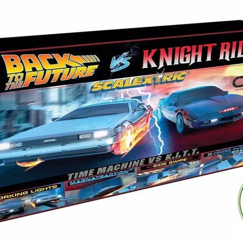 Scalextric bilbane 1/32 Back to the Future vs Knight Rider