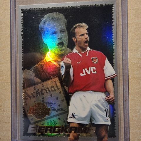 Dennis Bergkamp Player of the year 1997/98 fotballkort