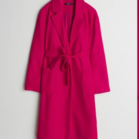 Pink Irma beltet coat Gina Tricot