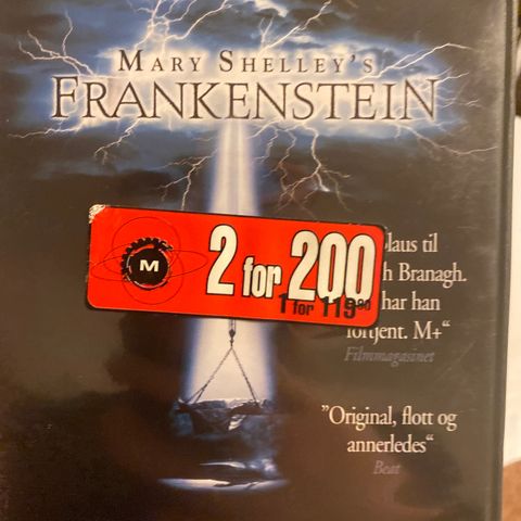 Frankenstein (Norsk tekst) Dvd