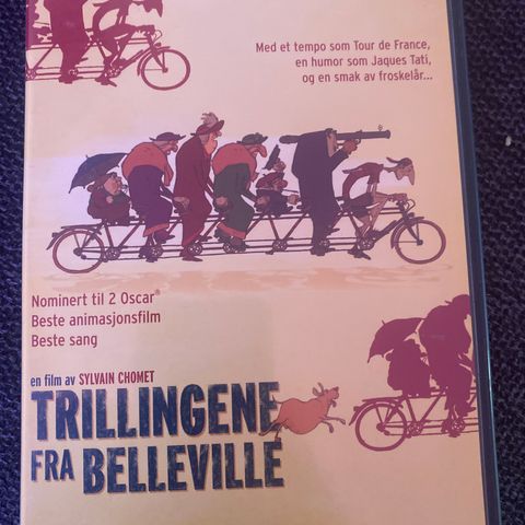 Trillingene fra Belleville (Norsk tekst) Dvd