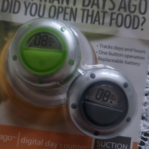 "Days Ago" Food Freshness Timers (2-pakning)