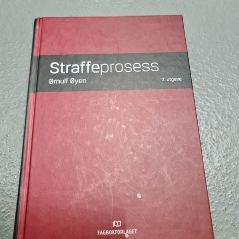 Straffeprosess, Ørnulf Øyen, 2 utg. JUS4211/Rettsvitenskap.