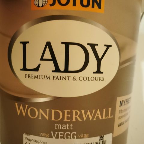 Ny 3 liter Jotun Lady Wonderwall fargekode Velvet