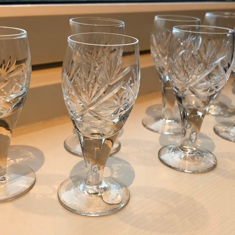 9stk Finne Glass