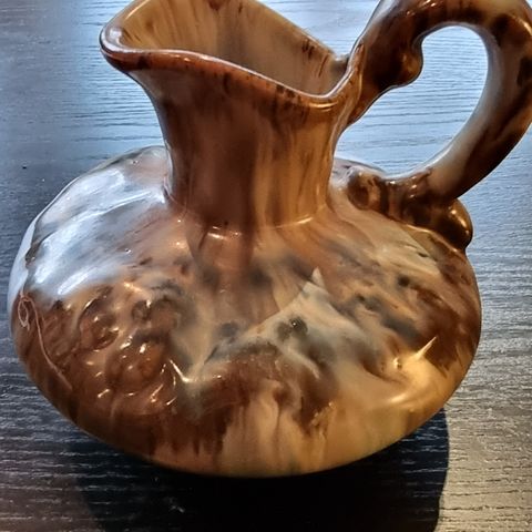 Flott vintage glasert keramikk mugge