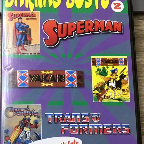 Barnas Beste 2 (Superman, Yakari, Transformers) 3 filmer i 1 dvd.