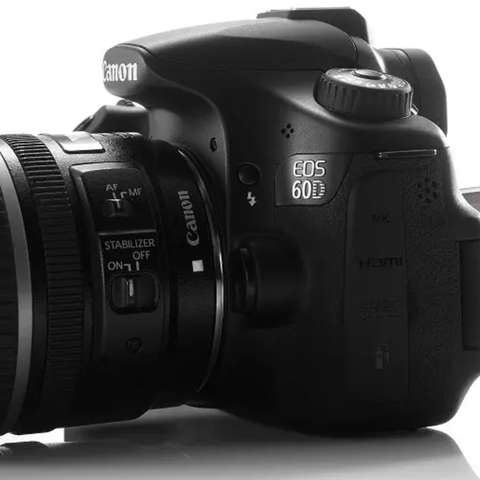 Canon EOS 60D med mye utstyr