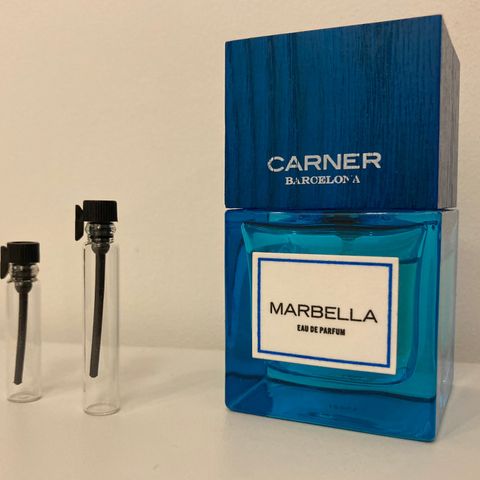 Carner - Marbella. Parfymeprøver / dekanter