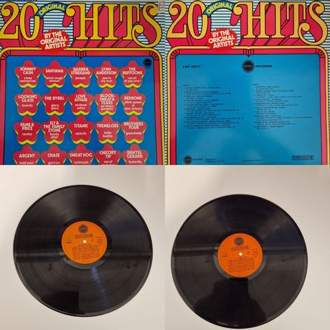 VINTAGE/RETRO LP-VINYL "AS ADVERTISED ON TV/20 ORIGINAL HITS"