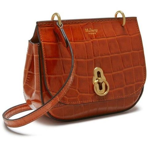 mini amberley satchel red fox croc