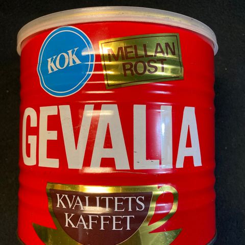 Gevalia kaffeboks fra 1976