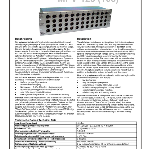 Mikrofon splitter