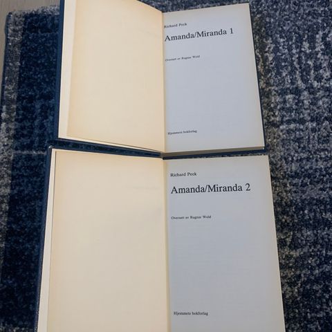 Amanda/Miranda 1 og 2 (selges samlet) - Richard Peck