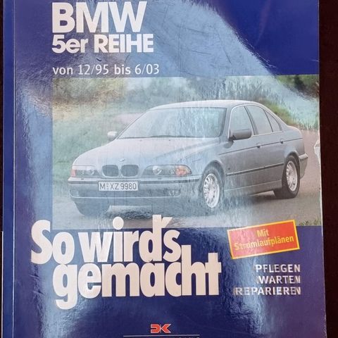 BMW 5ER Service og reparasjon boka på tysk