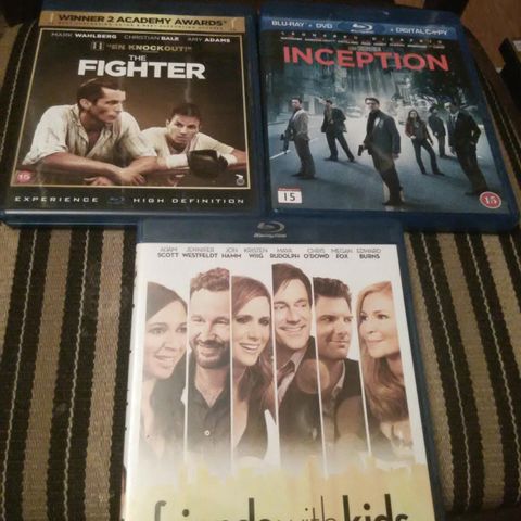 The Fighter - Inception - Friends With Kids - Jack Ryan.   Norske tekster