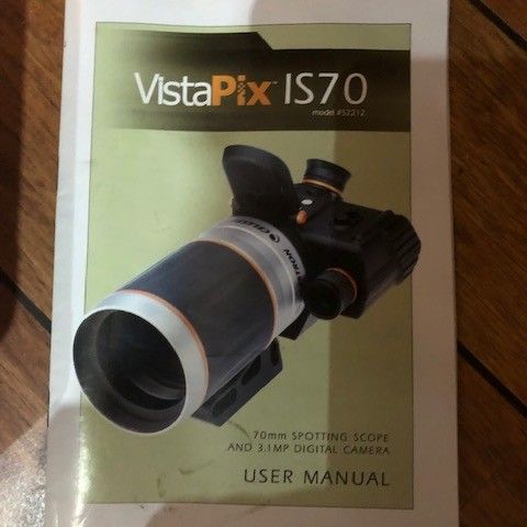 Spotting Scope Digital Camera Celestron VistaPix IS70 70mm