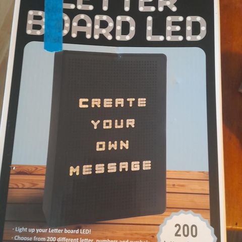 Letterboard led