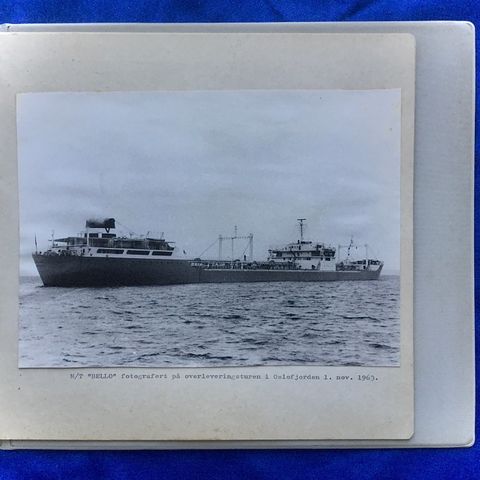 Rederi G. Vefling, Tønsberg-M/T»BELLO» sjøsetting Stord verft 1963-Fotoalbum