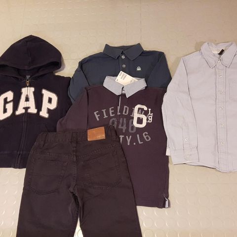 Guttepakke 4 år; Benetton, GANT, GAP og H&M