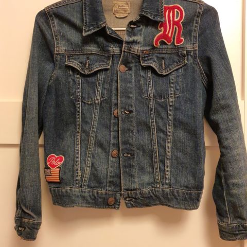 Ralph Lauren Polo - olajakke / jean jacket - str 140 - 10 år