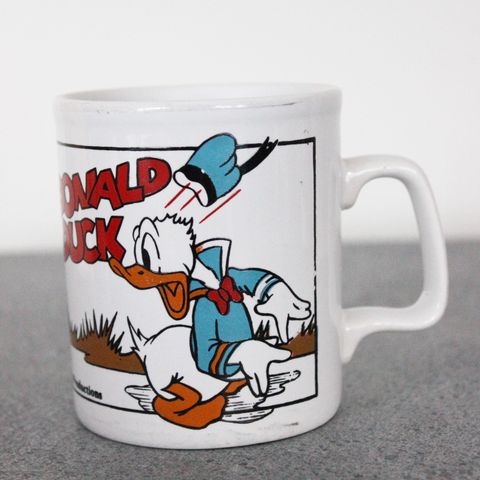 Vintage Donald Duck krus - Disney krus 1980-tallet