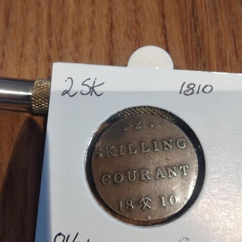 2 skilling 1810 Norsk.