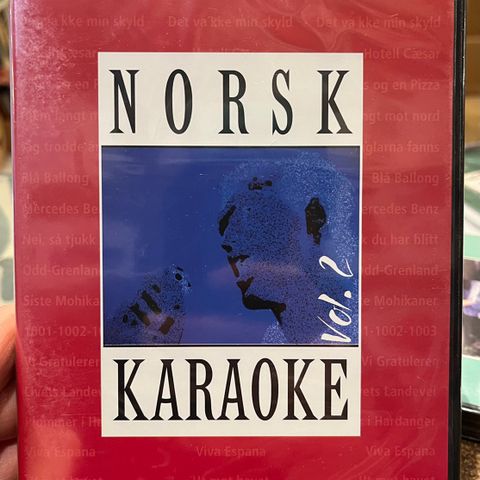 Norsk Karaoke DVD´er (m/forsegling)