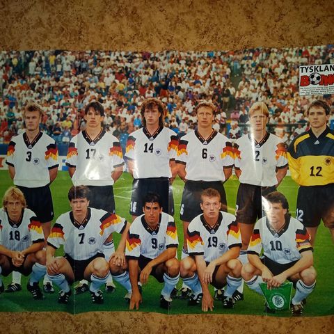 Vintage Tyskland Boing Poster- Fra Tidlig 1990-tall!