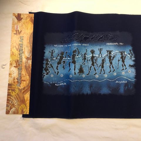 Aborigerhåndverk trykk på canvas Bredde 51 cm. x 42 cm.
