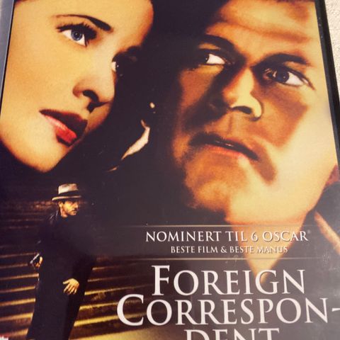 Foreign correspondent (Norsk tekst) Dvd