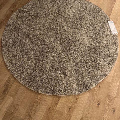 Berber teppe (Skeidar), rund 160x160 cm, gråmix, hardtwist