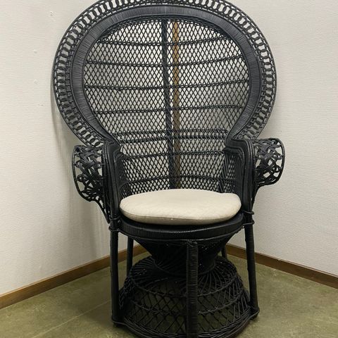 Påfugl stol / Peacock stol - sort