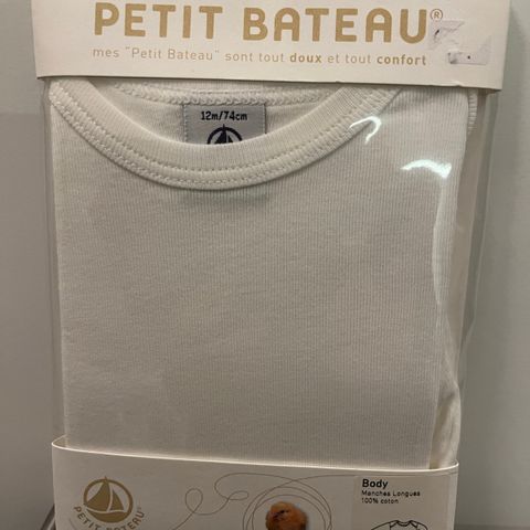 Body fra Petit Bateau str 74 1 år (uåpnet)