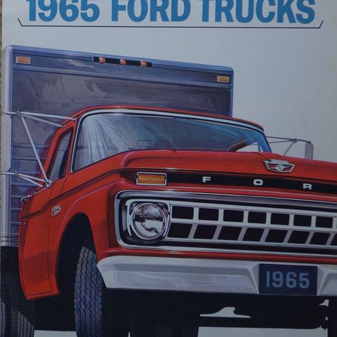 Ford Trucks 1965 2 brosjyrer  pickup chassis og Vans