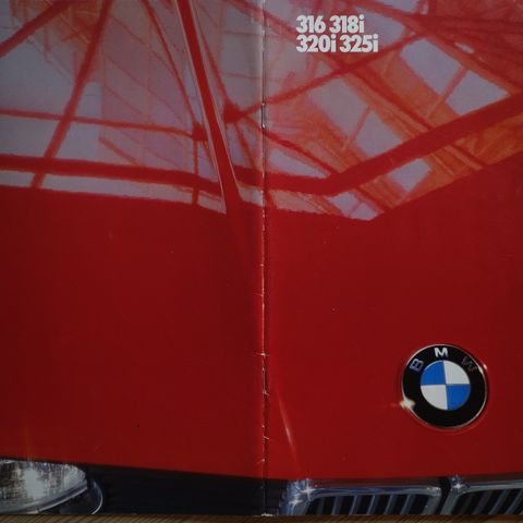 BMW 316i, 318i, 320i, 325i 1986 brosjyre