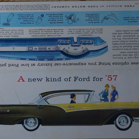 Ford 1957 original brosjyre.