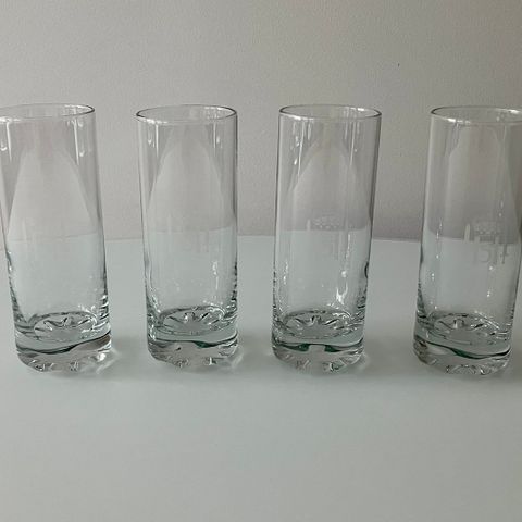4 longdrink-glass, H5 monogram