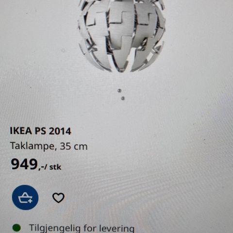 IKEA taklampe.