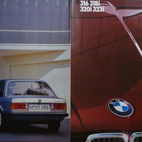 BMW  E30. 316,318i,320i og 323i  1982,83,84 og 1985 utgaver