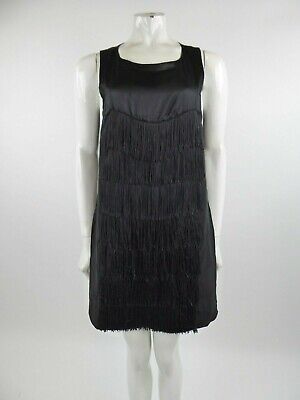 New See by Chloe black fringe dress, size 38 (IT42)