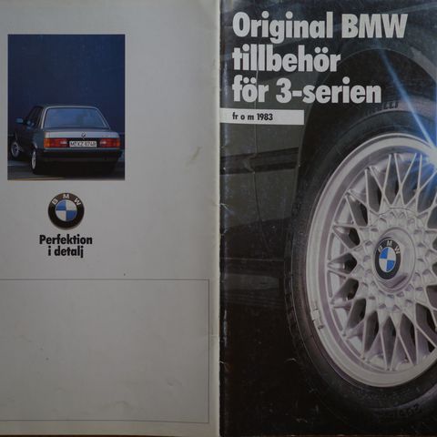 Original tilbehørskatalog for BMW 3 serie 1983