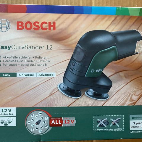 Bosch. Bor/Bits-sett. Easy Curvsander tilbehør. NanoBlade. Multisagblad.