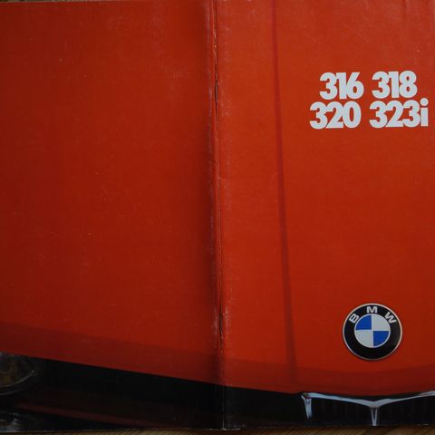 BMW 316,318,320 og 323i   E21  1979 dansk brosjyre