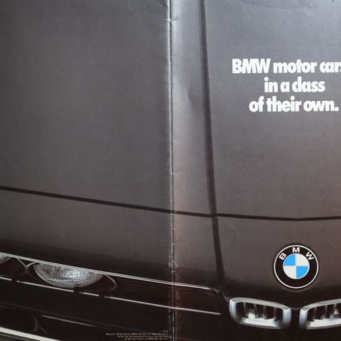 BMW 1980 brosjyre alle serier inkl. M1