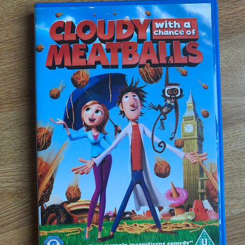 Cloudy with a chance of Meatballs dvd