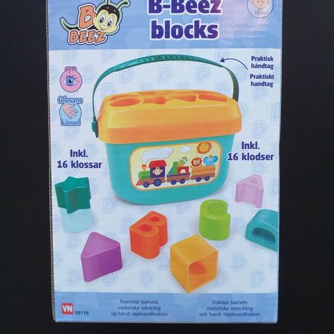 Ny leke  - B beez blocks put in box