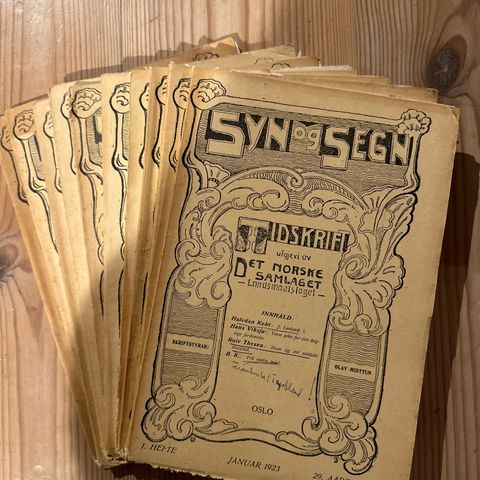 Syn og segn 1923